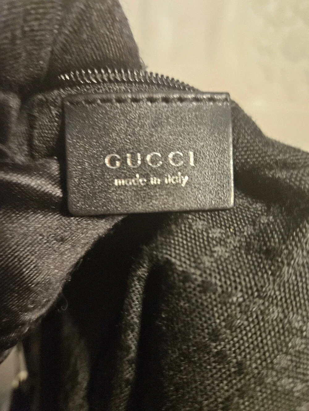 Gucci Nylon/Leather Black Bamboo Hobo 2way Authentic Vintage Bag
